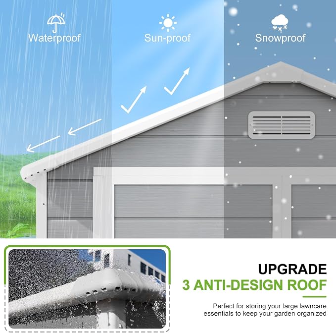 6x3 Shed Resin Outdoor Storage - Image 8