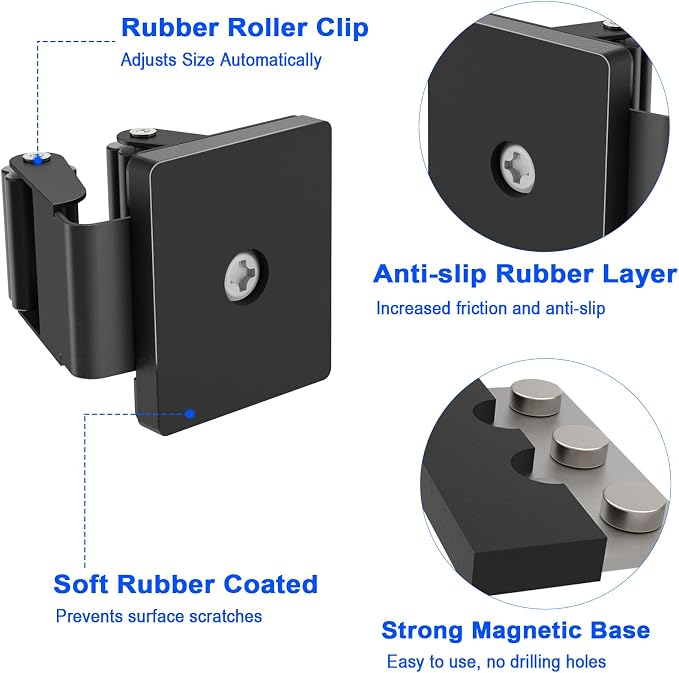 Strong Magnetic Mop Broom Holder, 2 Pack Heavy Duty Magnetic Mop Hanger - Image 6
