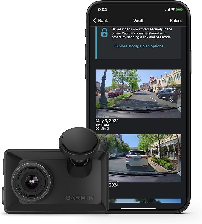 Garmin Dash Cam™ X310, Compact 4k Ultra HD Touchscreen Dash Cam by Garmin