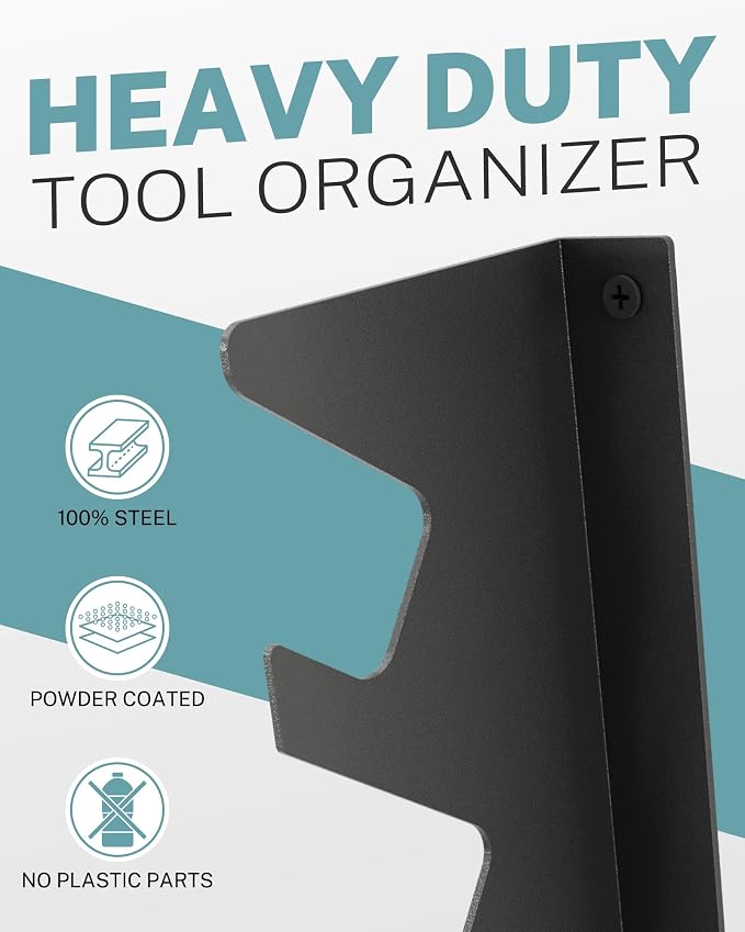 Garage Tool Organizer Wall Mount, Shed Yard Tool Organizer - Image 3
