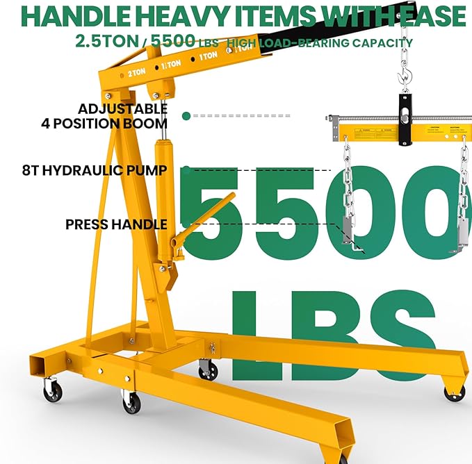 2.5 ton Engine Hoist Cherry Picker - Image 3