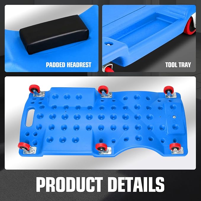 DNA MOTORING 36" L X 17" W x 4.25" H Vehicle Repair Low Profile Automotive - Image 7