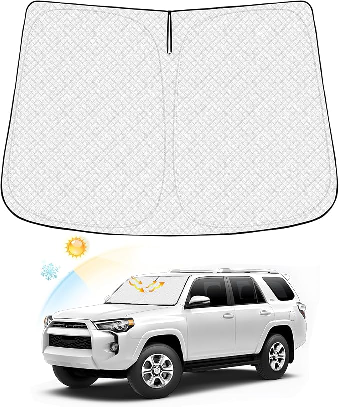 Windshield Sun Shade for 2010-2024 2025 Toyota 4Runner Accessories, Thicken by Canvcle