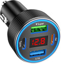Car Charger USB C, 78W 4 Port Fast Charging Car Phone Charger Adapter, Dual by HOME