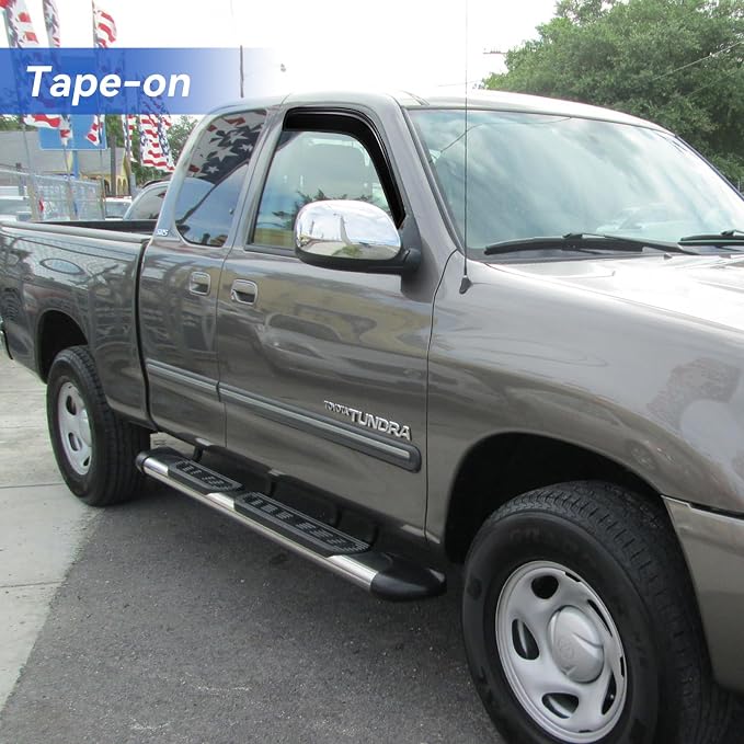 Window Visors Rain Guards for 2000-2006 Toyota Tundra Access Cab, Out-Channel - Image 4