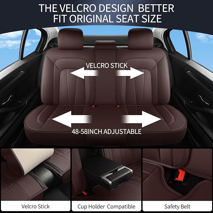 Leather Car Seat Covers, Sedans and Trucks, Waterproof and Breathable - Image 4