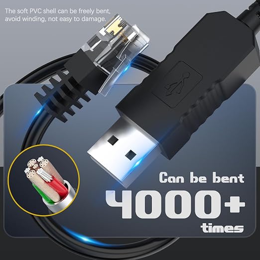 Radar Detector Cable, USB to RJ11 Plug Cord Compatible - Image 5
