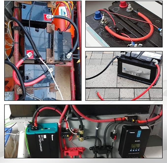 4 AWG Battery Cable 4 Gauge Pure Copper Battery Inverter Cables - Image 6