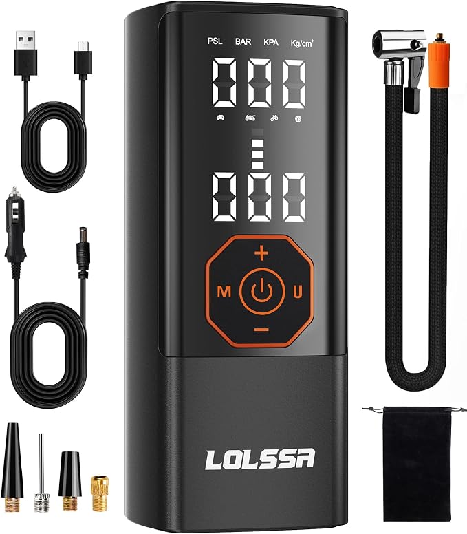 Tire Inflator Portable Air Compressor-180PSI Air Pump by LOLSSA