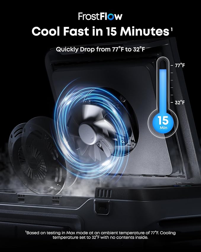 Anker SOLIX EverFrost 2 40L Cooler, 42 qt Car Refrigerator, Electric Cooler - Image 3