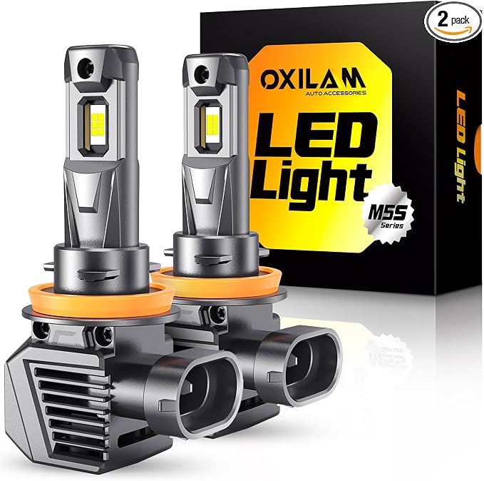 OXILAM H11 LED Bulb H8 H9 Bulbs, 900% Brighter Ultra-Bright, 3 Min Quick Install by OXILAMDIRECT
