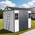 8x6 FT Outdoor Storage Resin Shed by Unknown