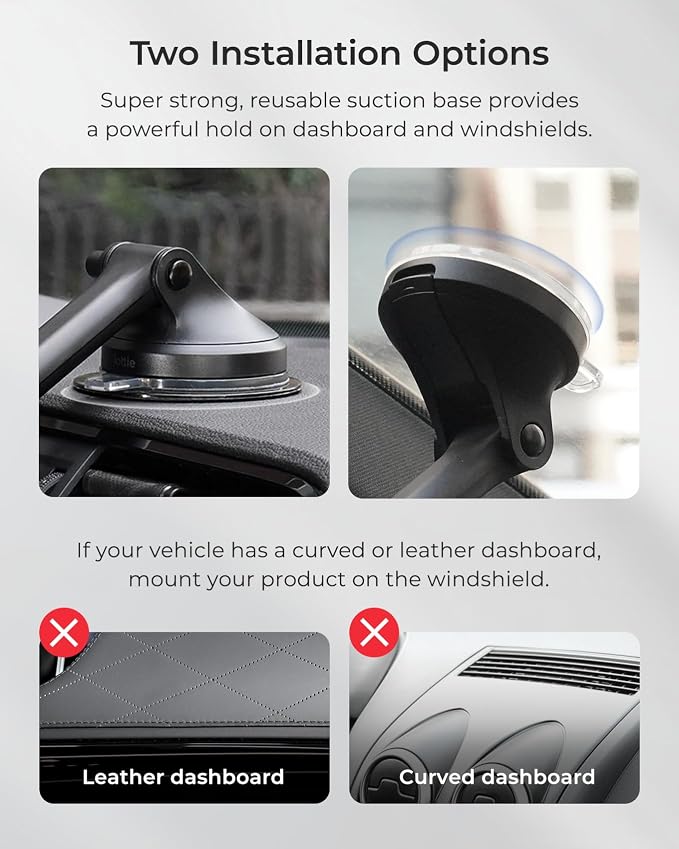 iOttie iTap 3 Magnetic Dash & Windshield Mount Car Phone Holder - Image 3