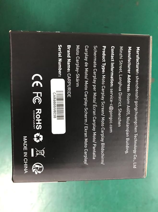 Carpuride W603D Motorcycle GPS Carplay Screen, Wireless CarPlay & Android Auto - Image 12