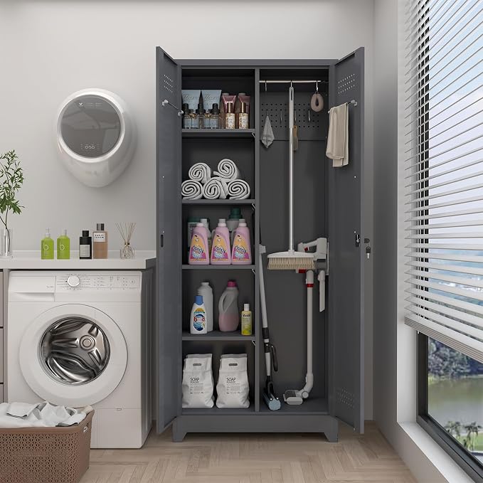 GREATMEET 72.8" H Metal Storage Cabinets - Image 6