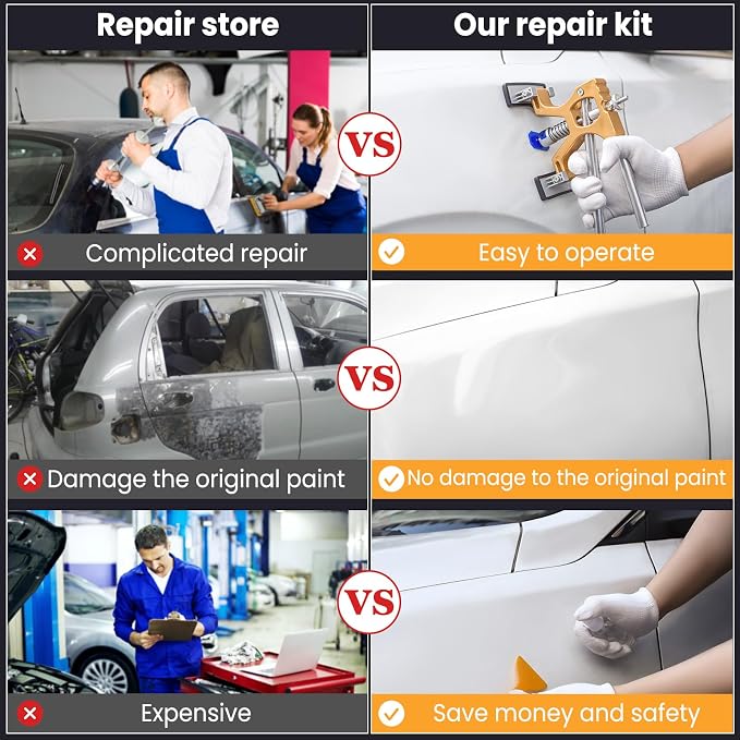 Dent Puller, Paintless Dent Removal Kit – All-in-One Car Dent Puller Kit - Image 3
