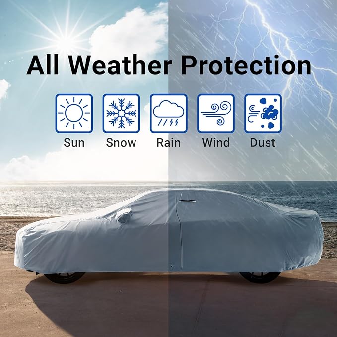 iCarCover Custom Car Cover for 2008-2023 Dodge Challenger SXT, Scat Pack - Image 9