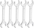 HARFINGTON 5pcs Double Open End Wrench 22mm x 24mm Metric 15 Degree Offset by HARFINGTON