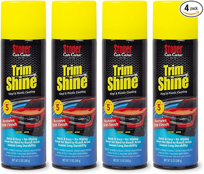 Stoner Car Care 91034-4PK Trim Shine – Vinyl and Plastic Protectant Coating by StonerCarCare