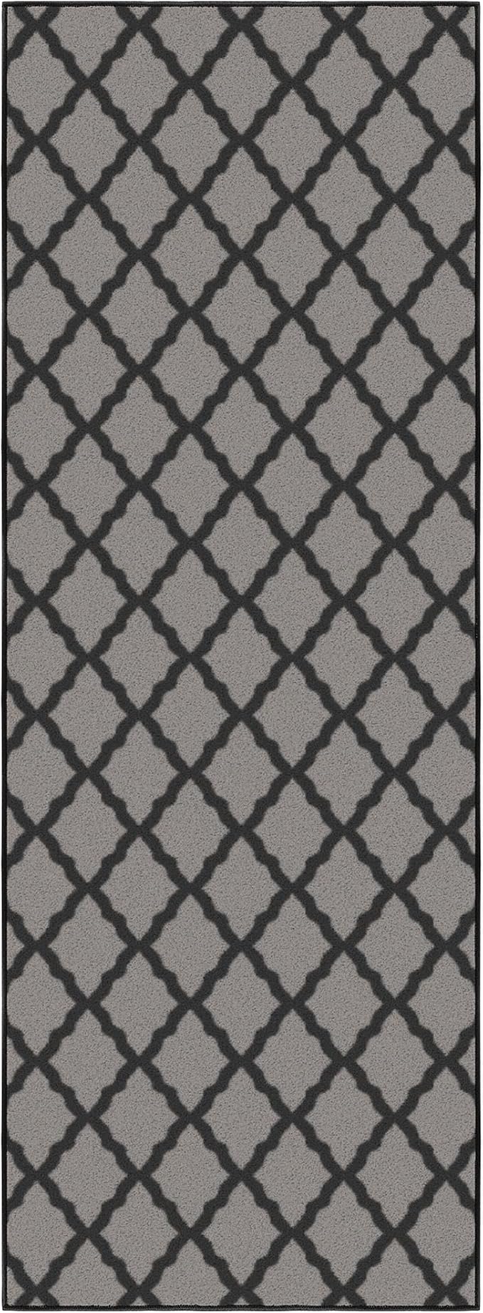 Ottomanson Hallway Runner Rug 2'2" x 6' Non Slip Trellis Area Rugs Easy to - Image 7