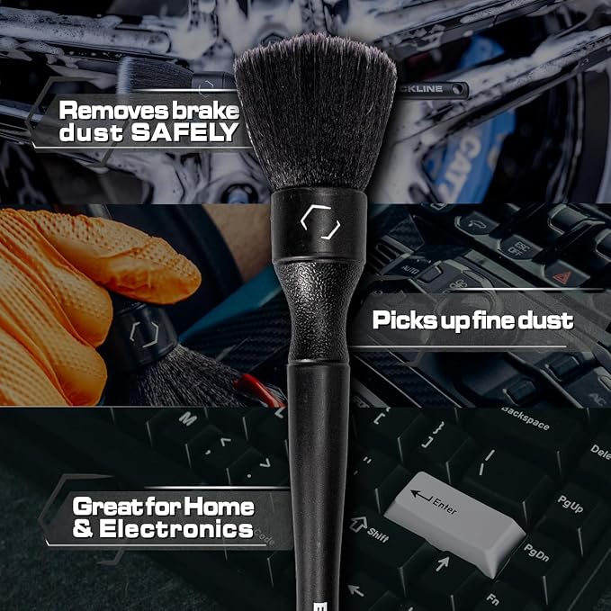 Blackline Car Detail Brushes- Luxury Car Detailing Brush Set - Image 4