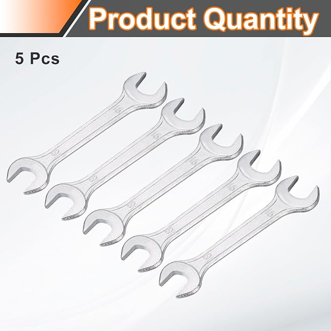 HARFINGTON 5pcs Double Open End Wrench 16mm x 18mm Metric 15 Degree Offset - Image 3