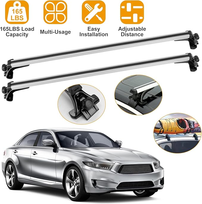 2Pcs Universal Roof Rack Cross Bars，47.24” Aluminum Cross Bars - Image 2