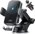 CHGeek Wireless Car Charger Phone Holder Mount, 15W Fast Charging Auto Clamping by CHGeek