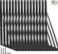 16 Pack L18 x H 12" Black Heavy Duty Shelf Brackets by MHMYDZ