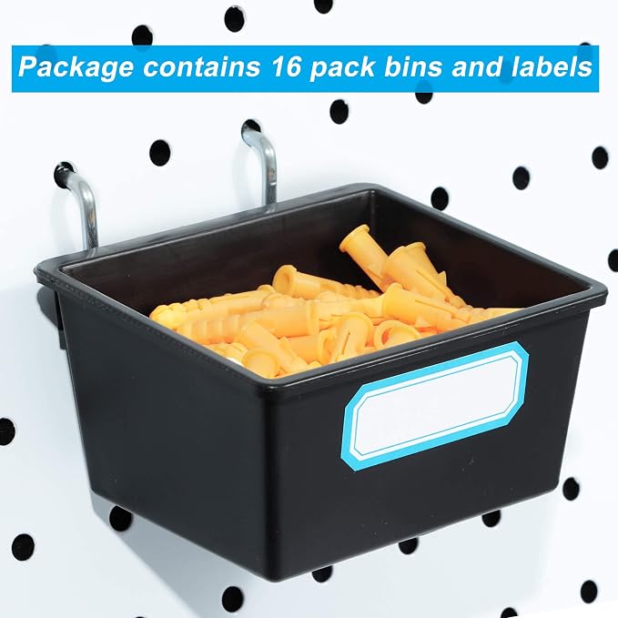 FRIMOONY 16 Pack Pegboard Bins - Image 3
