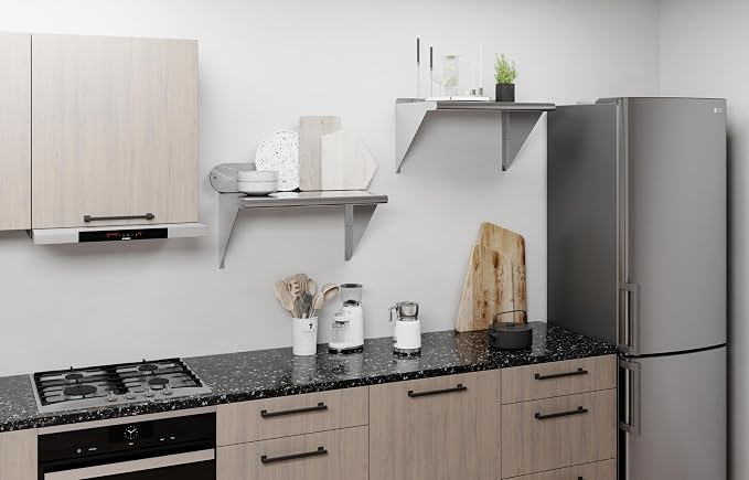 AmGood 24" Long X 16" Deep Stainless Steel Wall Shelf | NSF Certified | - Image 6