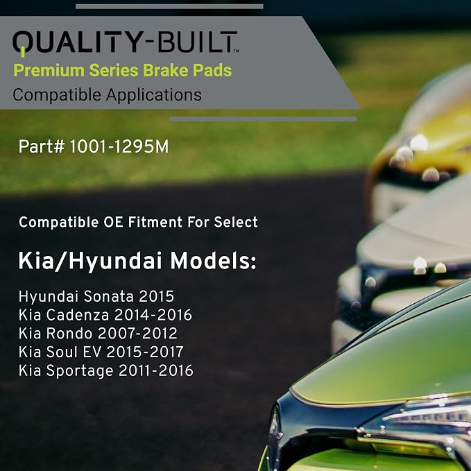 Premium Semi-Metallic Front Brake Pads Compatible - Image 3