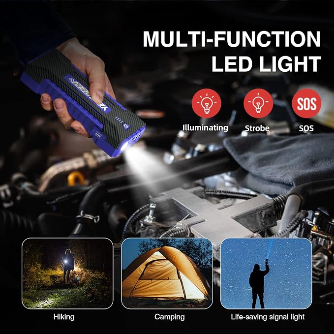 YESPER Jump Starter Portable, 4120A Peak Car Jumper Starter Jump Box, Booster - Image 5