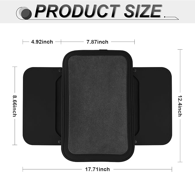 SINGARO Car Leather Center Console Cover - Image 2
