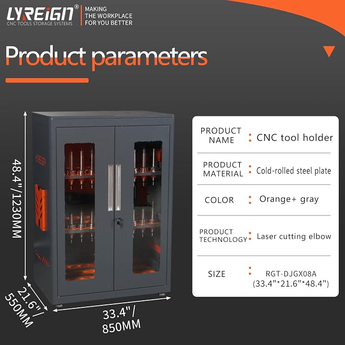 CNC Tool Storage Rack Organizers, Large Capacity CNC Tool Storage Cabinet - Image 2