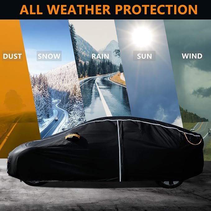 Car Cover Waterproof All Weather, 6 Layers Car Covers - Image 4
