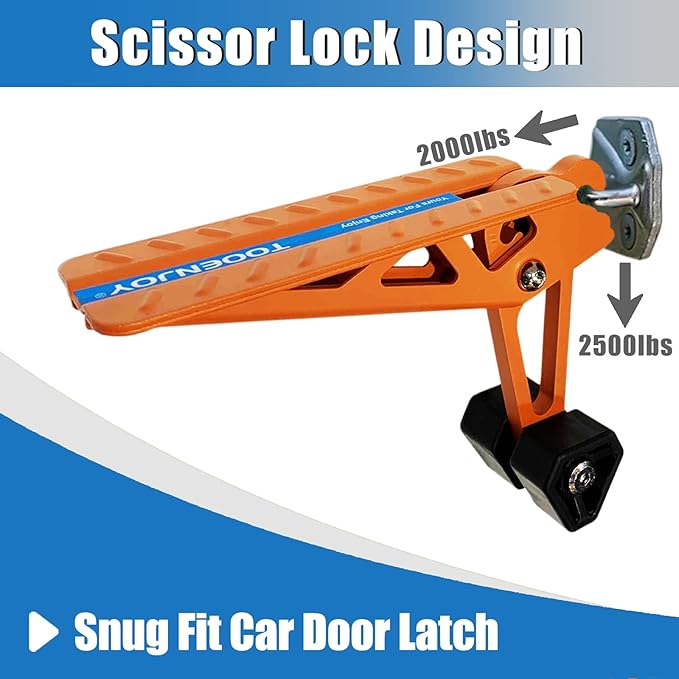 TOOENJOY Universal Fit Car Door Step, Foldable Roof Rack Door Step Up on Door - Image 6