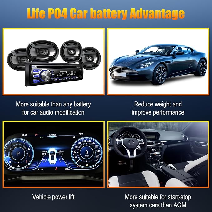 TPE Car Start-Stop Lithium Battery BCI GROUP 27 12V 80AH Car Battery - Image 4