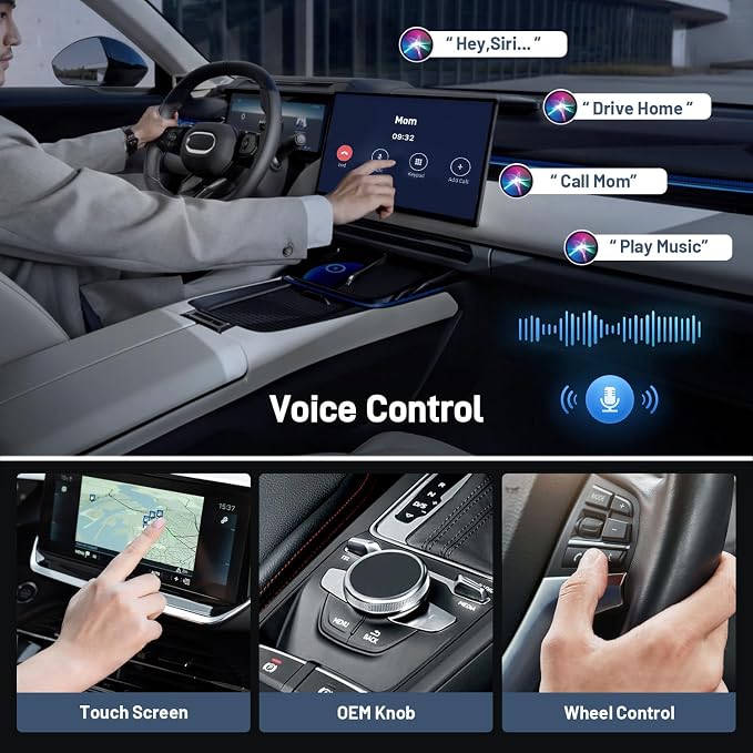 Wireless CarPlay Adapter for iPhone, 5.8GHz Carplay Wireless Adapter Converts - Image 5