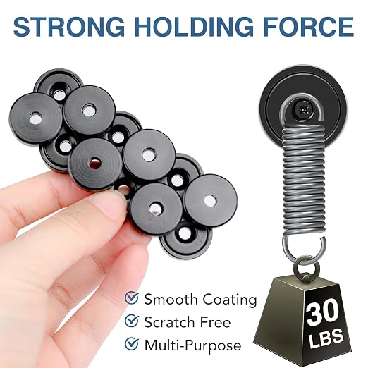 MIKEDE Neodymium Magnets, 30lbs Earth Magnets Heavy Duty, Small Round Rare - Image 2