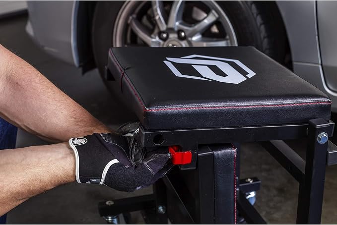 Powerbuilt 2-in-1 Rolling Creeper Seat Converts from High to Low Roller Seat - Image 7