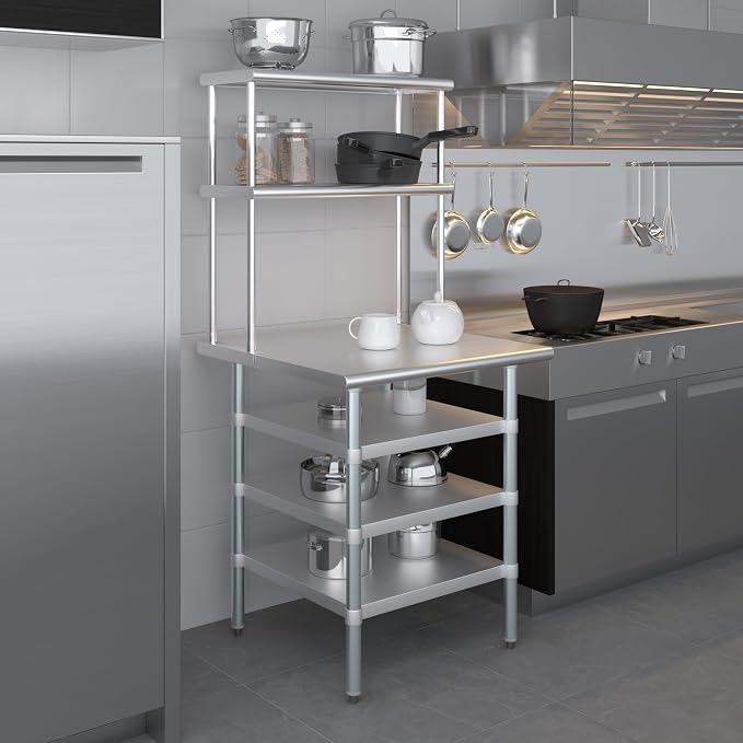 Amgood 30" x 30" Stainless Steel Work Table - Image 9