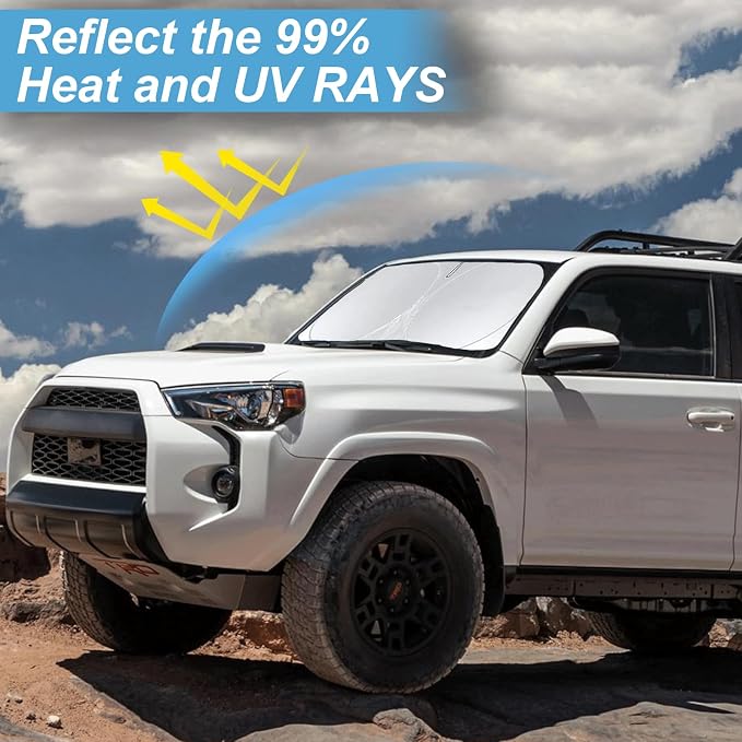 Car Windshield Sun Shade for 4Runner 2003-2009-Sunshade for Front Window Cover - Image 6
