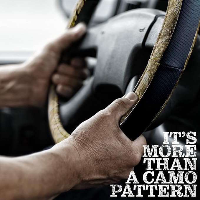 Mossy Oak Steering Wheel Cover by LPI Truck; Heavy Duty 600D Oxford Material - Image 3