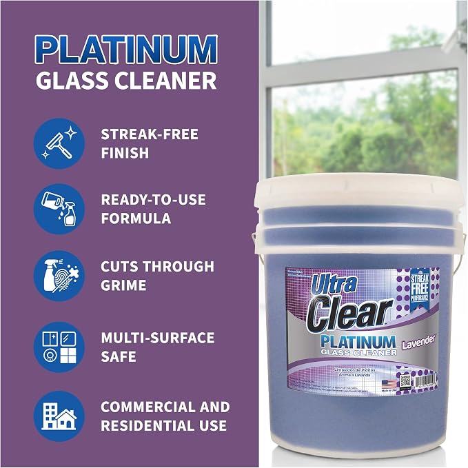 Ultra Clear Platinum Glass Cleaner, Crystal Clear Streak-Free Shine Polished - Image 3