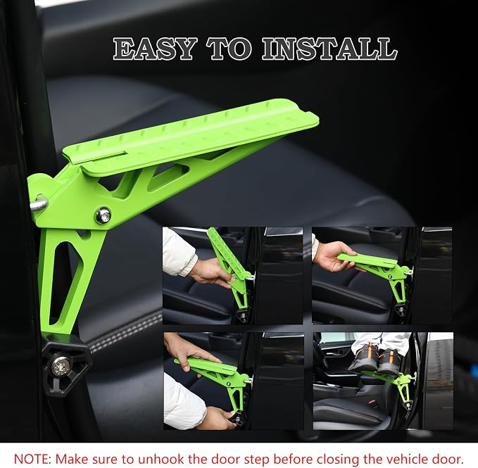 COWVIE Foldable Car Door Step Stand Pedal - Image 4