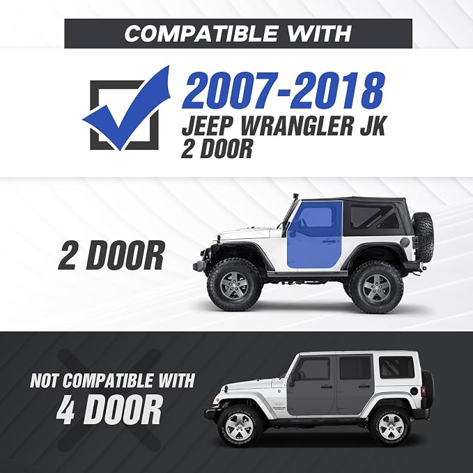 for Jeep JK Running Boards Drop Side Steps Compatible - Image 2