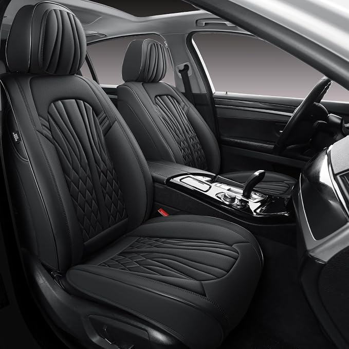 Leather Seat Covers, Car Seat Protector Waterproof, Seat Covers Full Set - Image 4