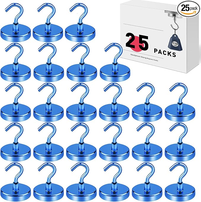 LOVIMAG Magnetic Hooks for Cruise Cabins, 110lbs Blue Magnetic Hooks for by LOVIMAG