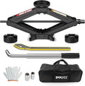 Universal Scissor Jack 2 Ton, 5.1"-16.9" Lifting Range Heavy Duty Car Jack Kit by IMAYCC